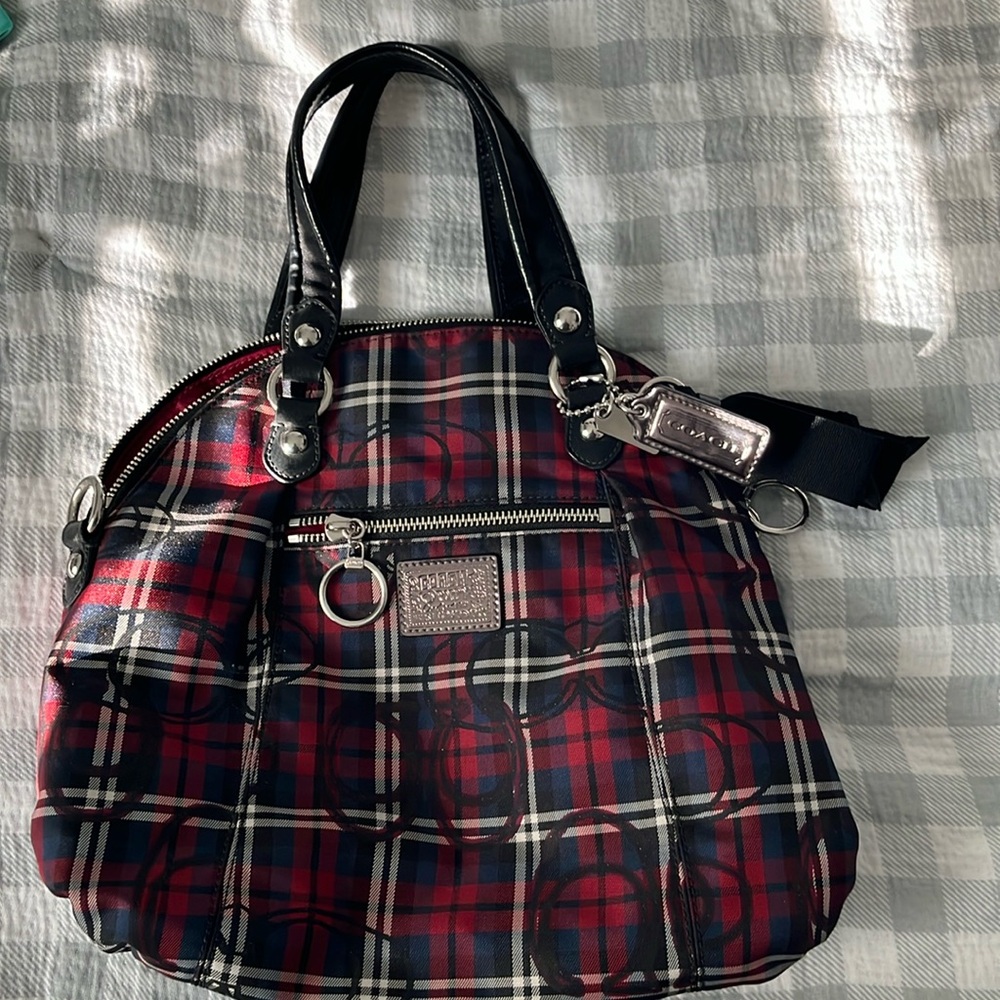 Beautiful Coach Poppy Tartan handbag.  Excellent condition.